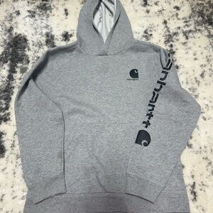 Carhartt Heather Gray Logo Hoodie